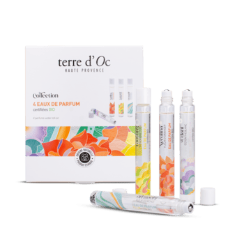 Coffret 4 eaux de parfum bio - roll-on 4x10ml 