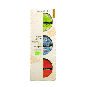 Coffret les grands thés verts bio du Japon (Genmaicha - Ojicha - Kukicha)