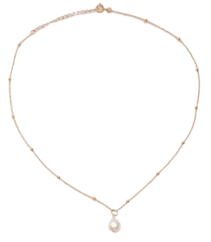 Collier plaqué or et perle d’eau douce