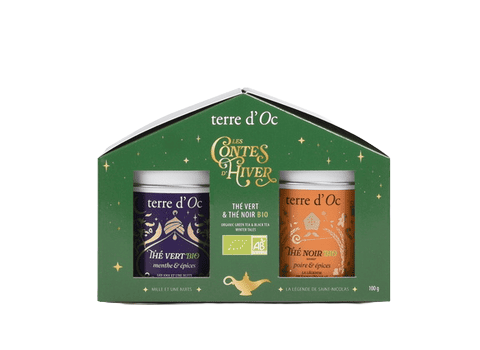 Duo thé vert menthe et thé noir poire épices - 2x50g