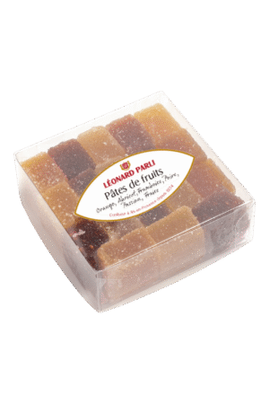 Étui carré Pâtes de fruits assorties - 200g - 18 pcs