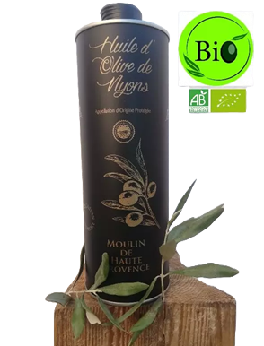 Huile d'olive AOP Nyons bidon fer bio