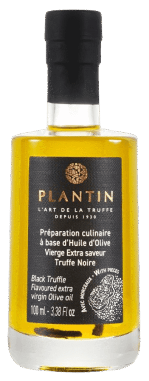 Huile d'olive vierge extra arôme truffe noire avec morceaux - 100 ml