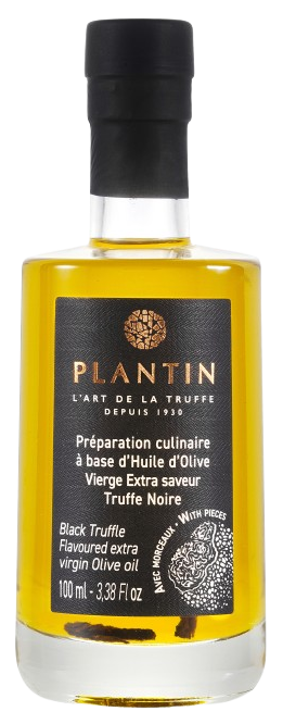 Huile d'olive vierge extra arôme truffe noire avec morceaux 100 ml