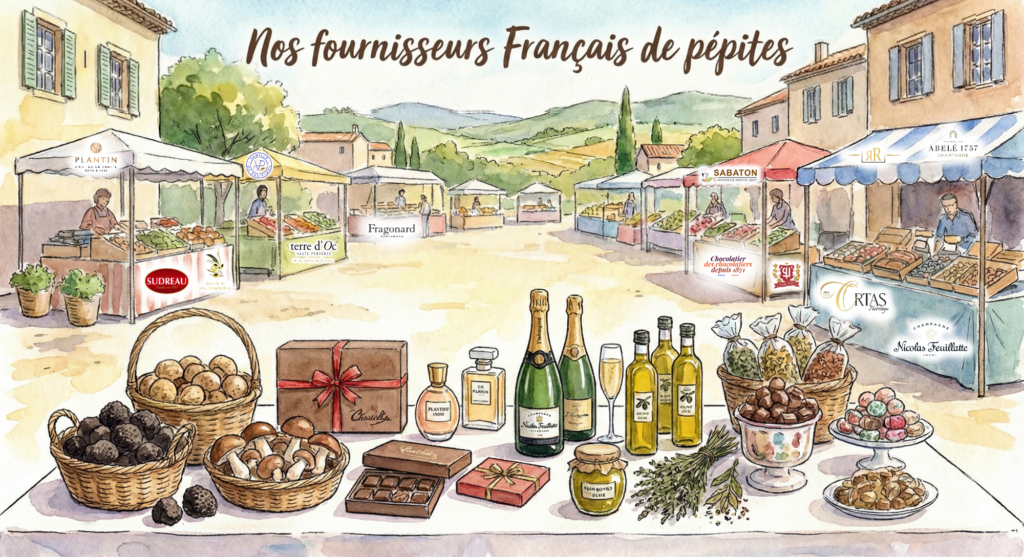 Nos fournisseurs francais de pépites