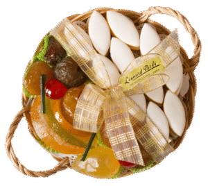 Plateau Calissons & Fruits Confits assortis - 600g - Ø 20cm