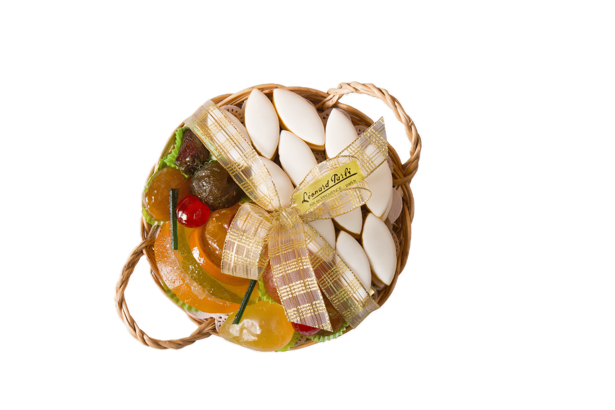 Plateau Calissons & Fruits Confits assortis - 600g - Ø 20cm