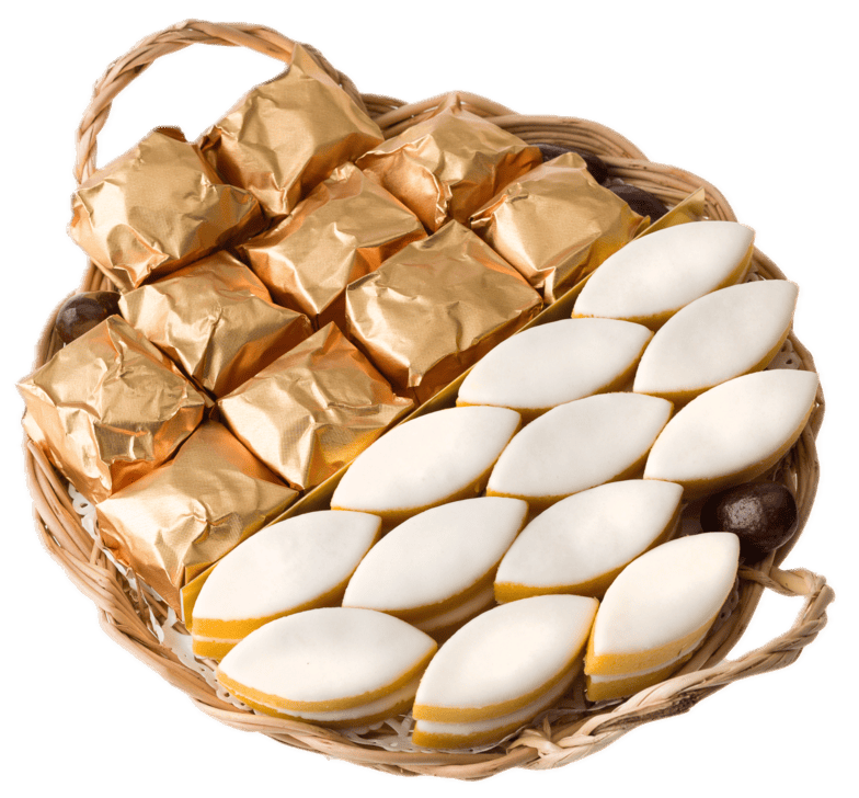 Plateau Calissons & Marrons Glacés - 420g - Ø 20cm