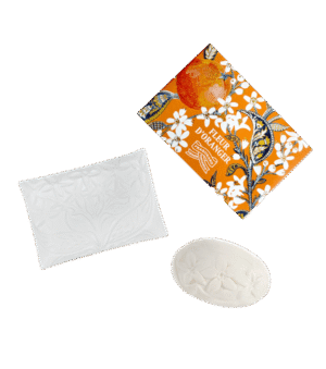 Savon 150g + porte savon Fleur d'Oranger