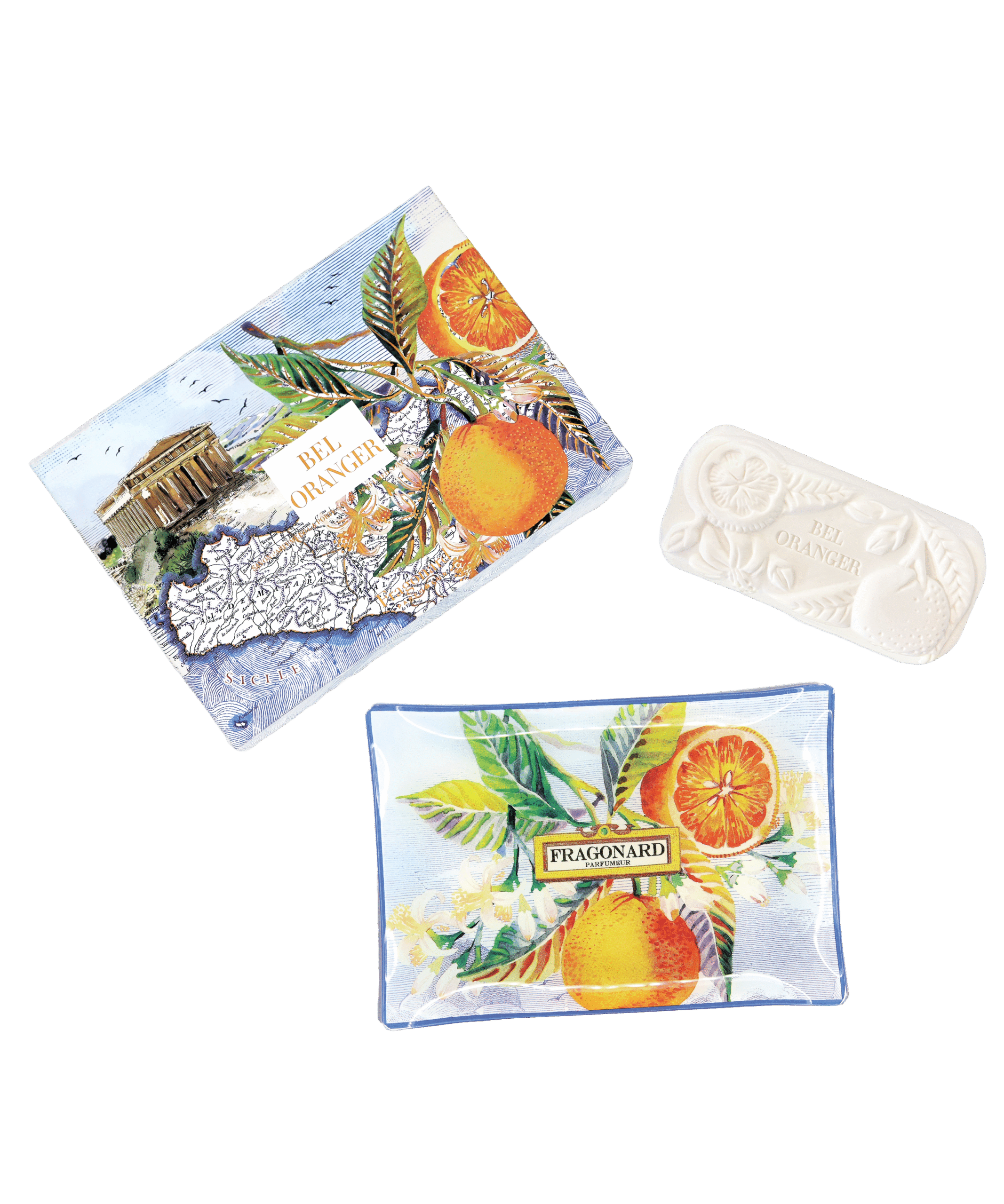 Savon 150 g+ porte savon Bel Oranger