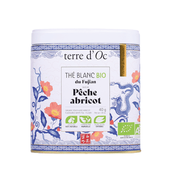 Thé blanc pêche abricot bio - 40g