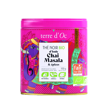 Thé noir Inde Chai massala bio - 100g