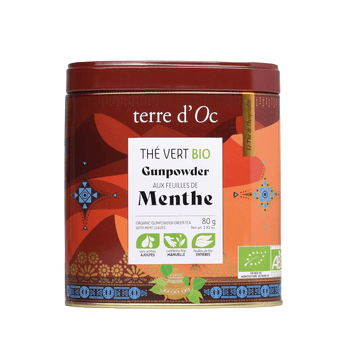 Thé vert aux feuilles de menthe bio - 80g