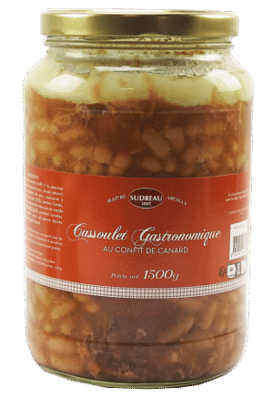 Cassoulet gastronomique au confit de canard bocal - 1500g
