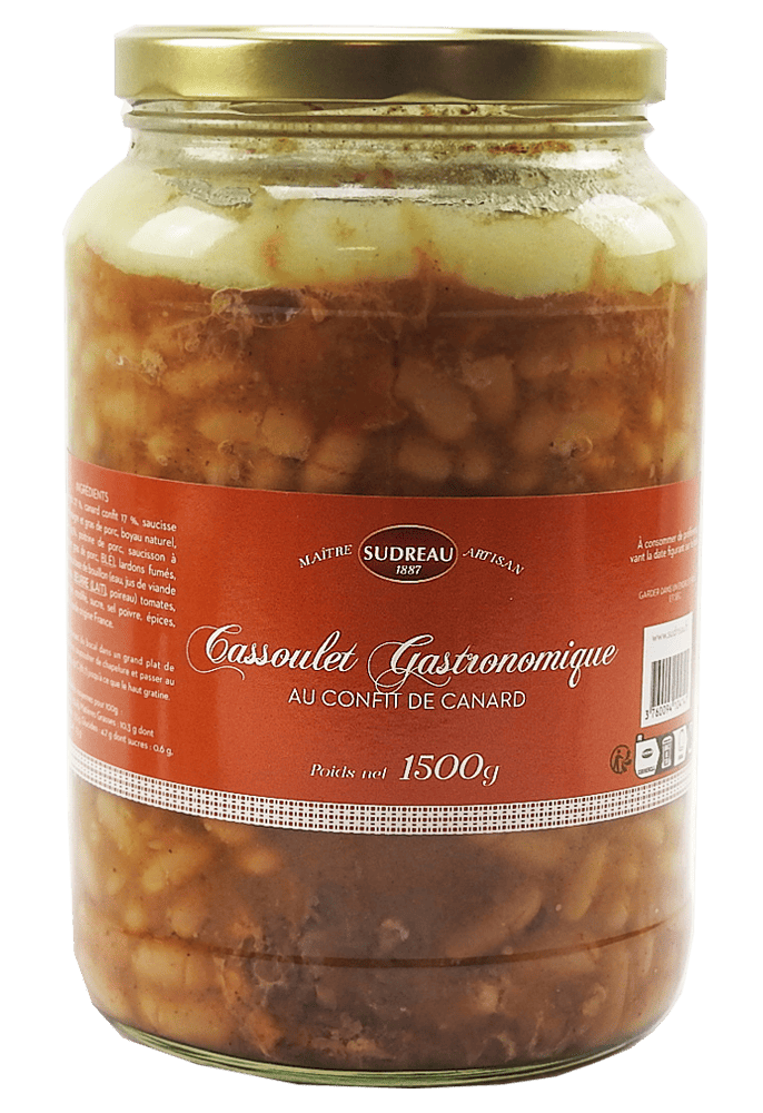 Cassoulet gastronomique au confit de canard bocal - 1500g