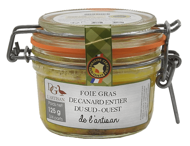 Foie gras de canard entier, IGP Sud-Ouest  - 125 g