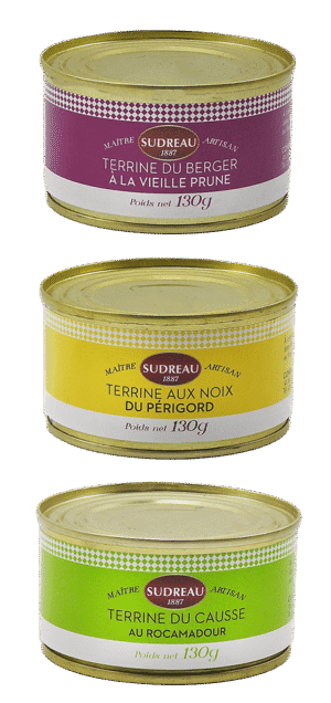 Lot de 3 terrines - 3x130 g