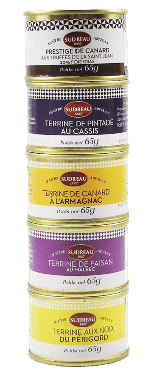 Lot de 5 terrines -  5x65 g