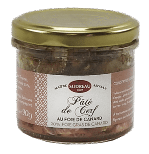 Pâté de cerf au foie gras 20 % foie gras bocal - 90g